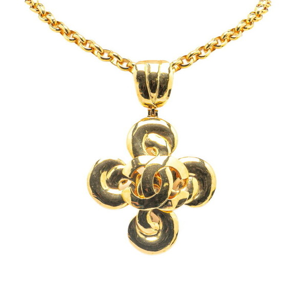 CHANEL Gold Logo Necklace - Picture 1 of 5